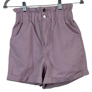 H&M Lavender Paper Bag Shorts Size 2